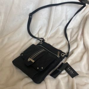 Chic black crossbody purse